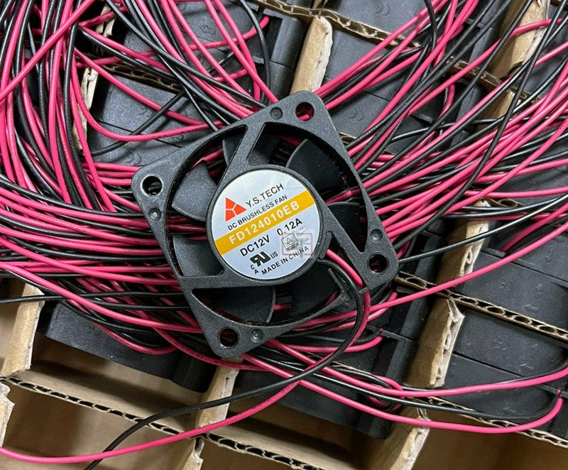 Y.S.TECH FD124010ES FD124010EB 12V 0.09A 1.08W 3wires Cooling Fan Y.S.TECH FD124010ES FD124010EB 12V 0.09A 1.08W 3wires Cooling Fan